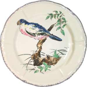 1 тарелка для ланча perroquet gds oiseaux