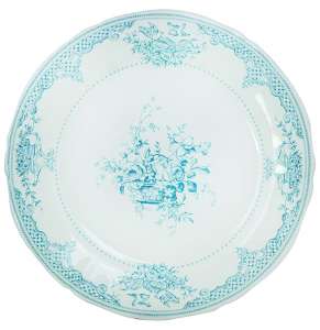4 Десертные  тарелки  fleurs depareillees bleu